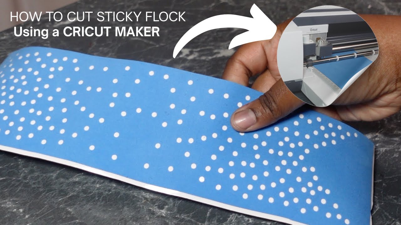 How to cut Sticky Flock | Etsy Rhinestone Template |CRICUT Maker