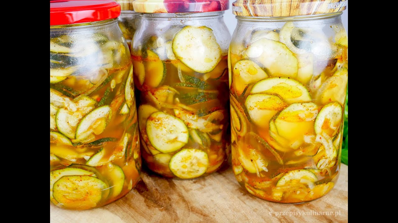 Cukinia w zalewie gyros – sałatka do słoików