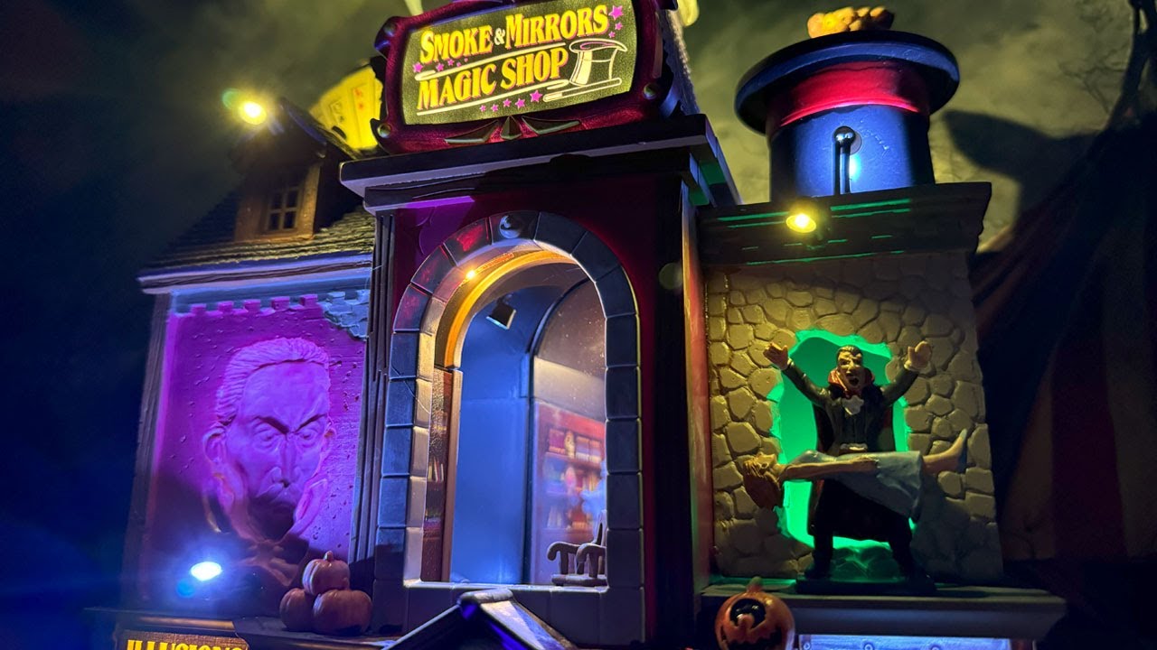 Smoke & Mirrors Magic Shop Review - Lemax Spooky Town NEW for 2024