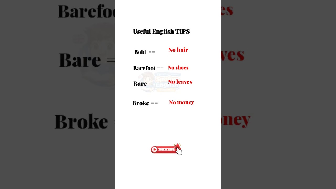 Useful English TIPS 