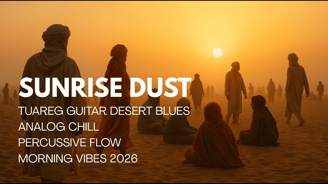 SUNRISE DUST 🌞 - Tuareg Guitar Desert Blues | Analog Chill, Percussive Flow & Morning Vibes