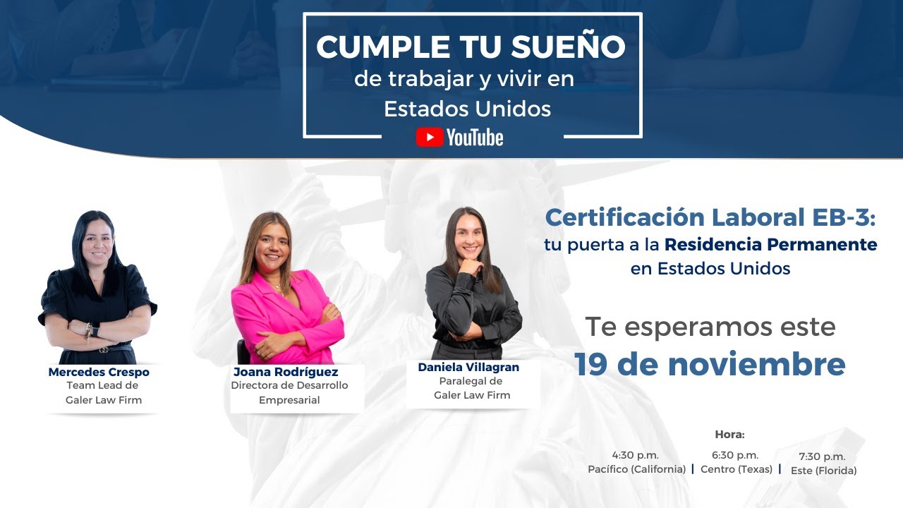 Visa EB-3 (PERM) Certificación Laboral - Tu camino a la Residencia Permanente