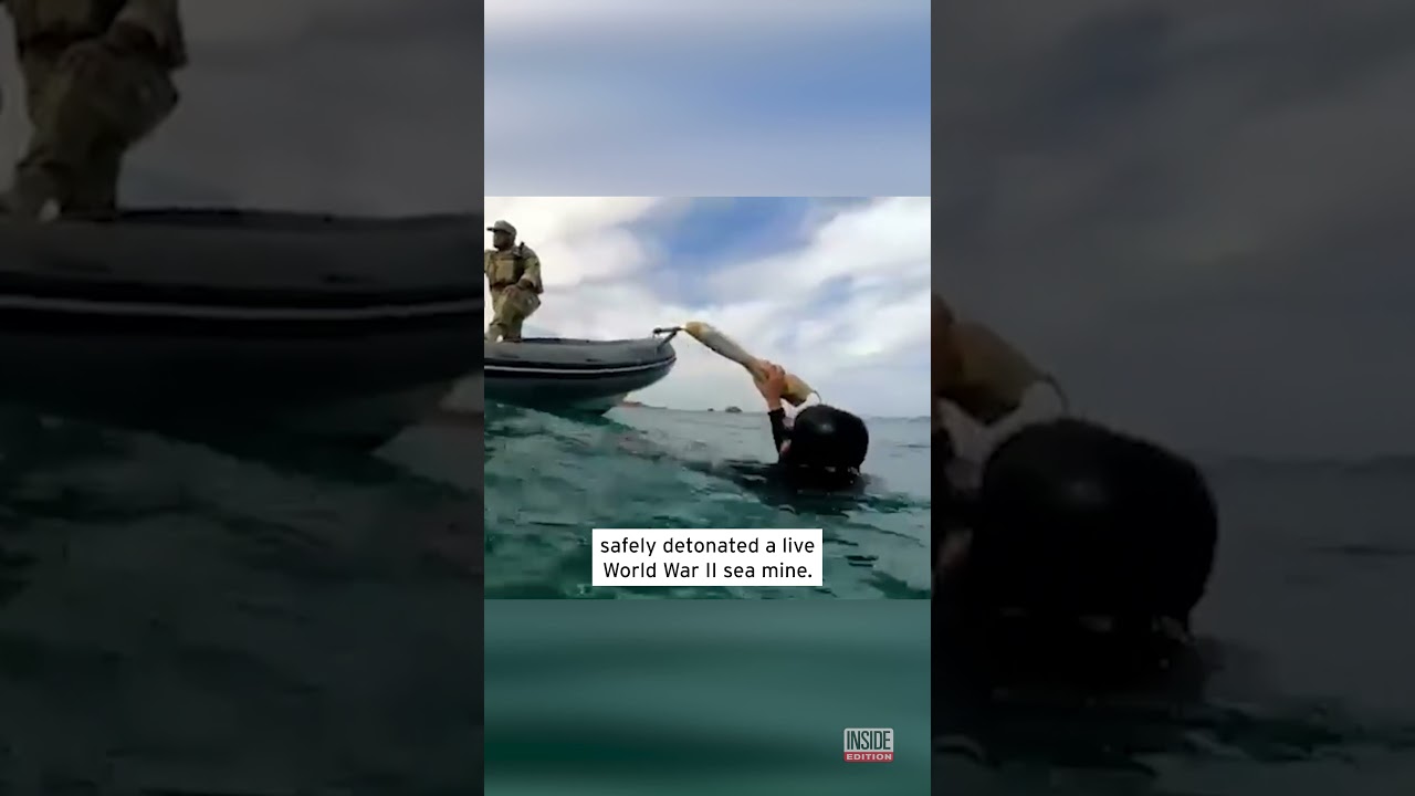 Live WWII Bomb Detonated Underwater #shorts