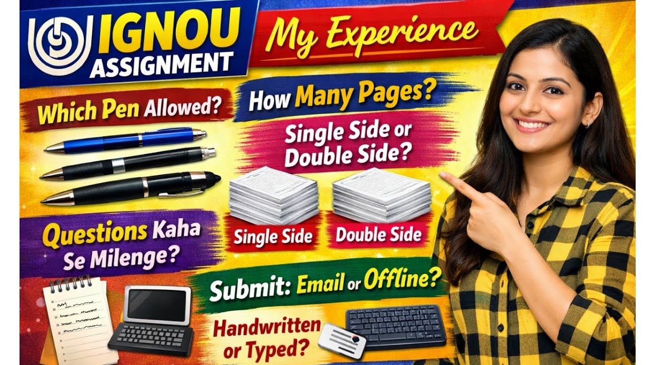 IGNOU Assignment Full Guide | Pen, Pages, Format, Submission Mode | My Experience #ignouassignment 
