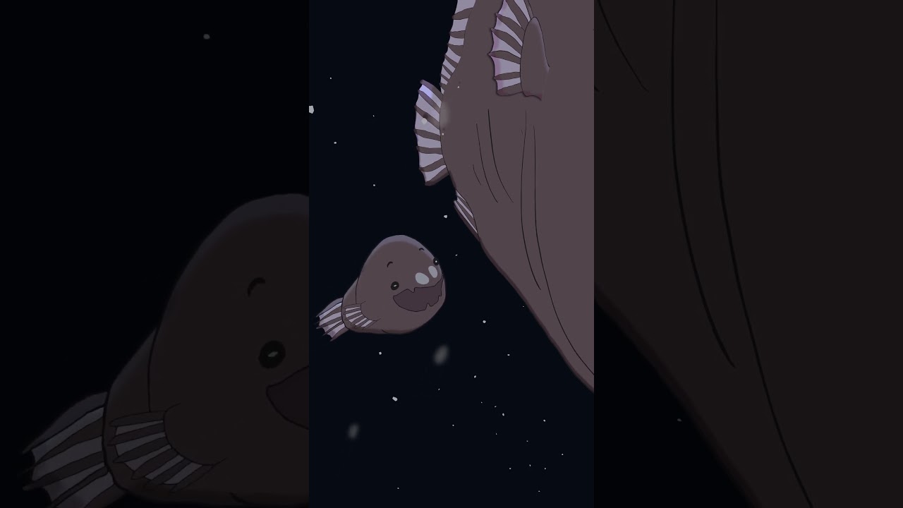Глубоководная морская удильщик 💡🐟 #анимация #оригинал #мультфильм
