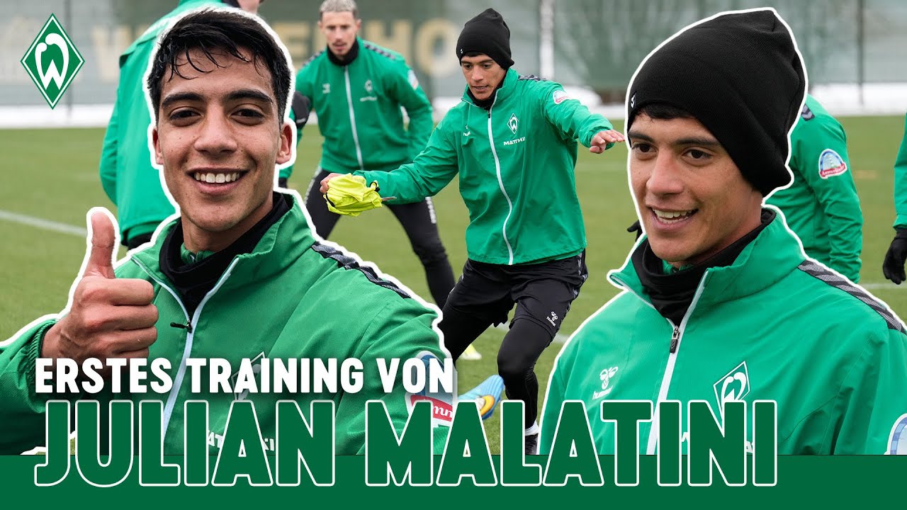 Juli&aacute;n Malatini | 1. Training mit der Mannschaft | SV Werder Bremen