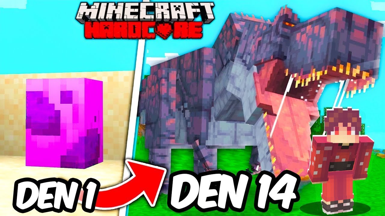 Jak CHYTIT všechny DINOSAURY v Minecraft Hardcore....