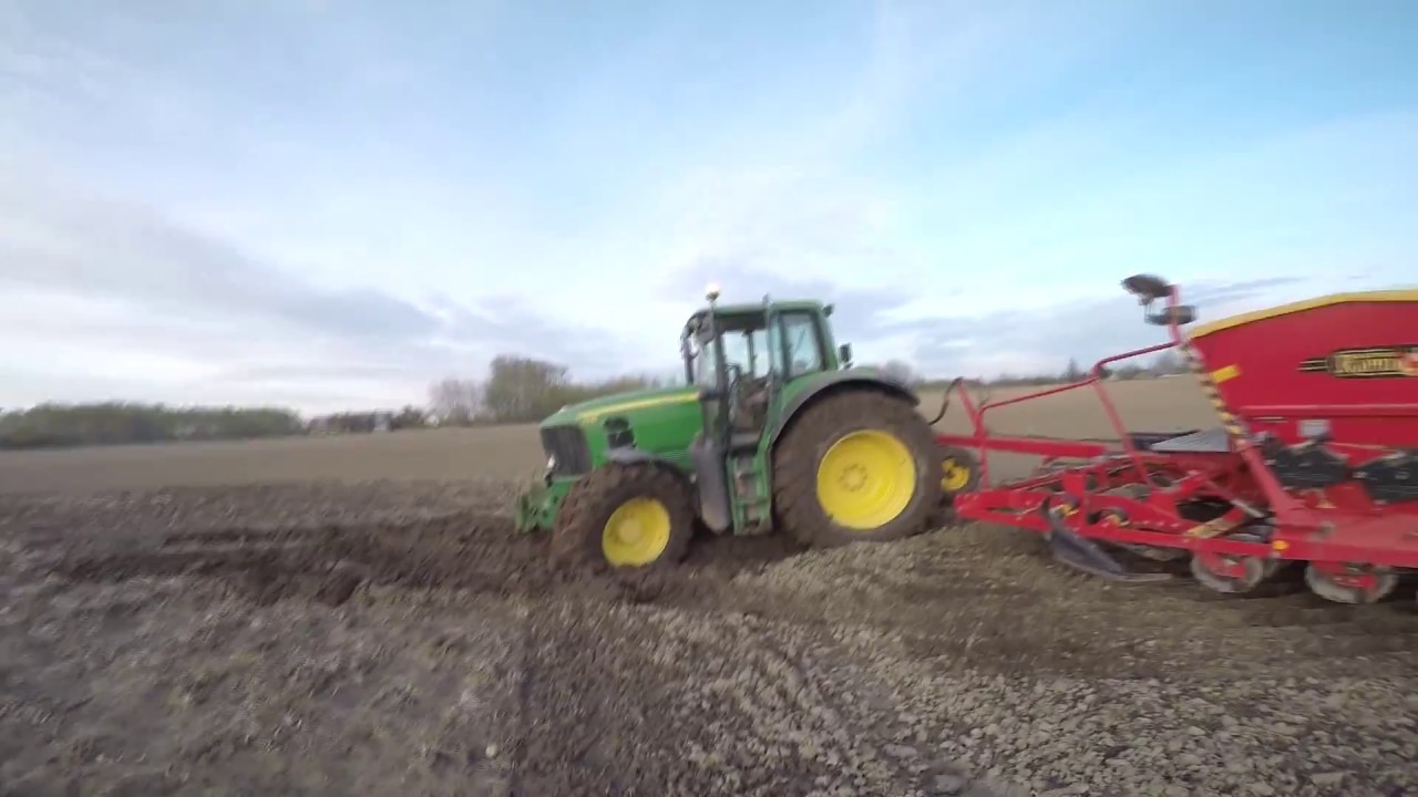 Pavasarinė seja || spring sowing || mud || John deere 7530p || Vaderstad rapid || 2017 Lithuania