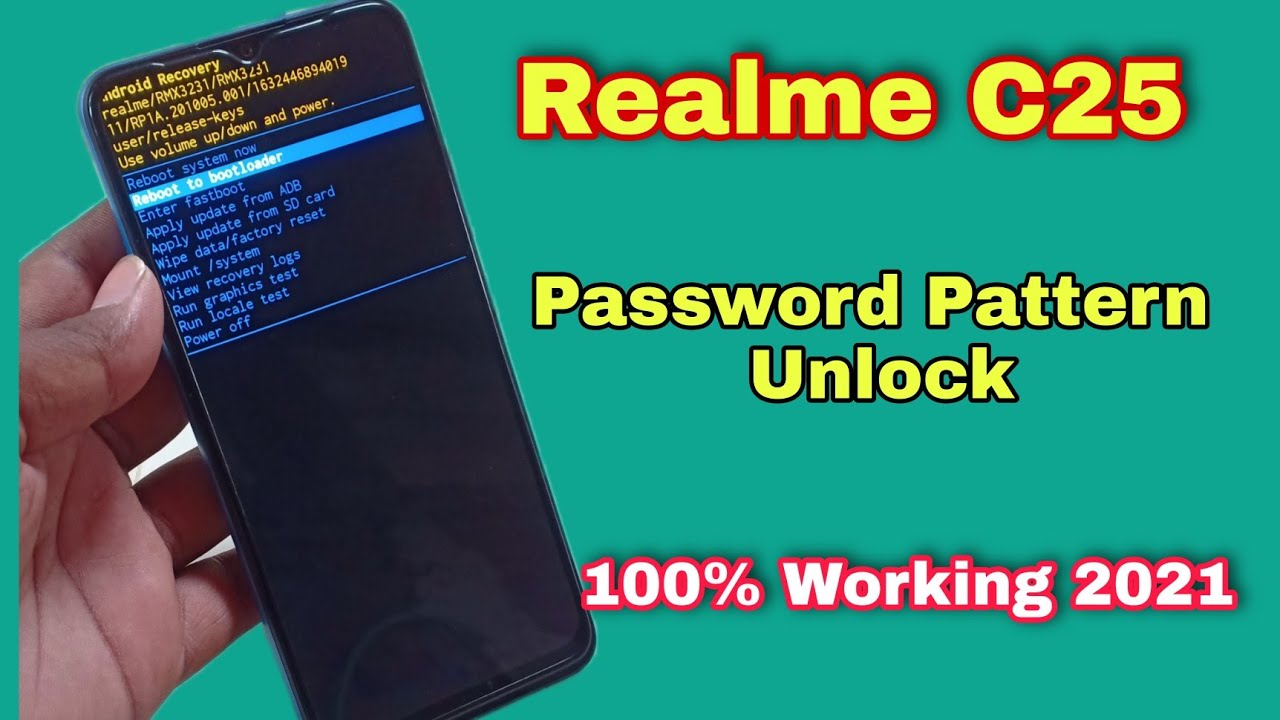 How To Unlock Screen Lock Realme C25 | Realme C25 Hard Reset Without Pc