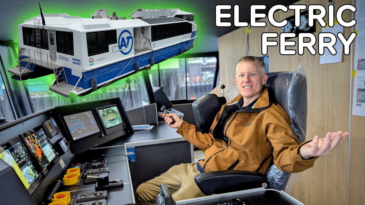 Первый взгляд: Новейший электрический паром Новой Зеландии сошел на воду ⚡ + мегаваттная зарядка! 🚤