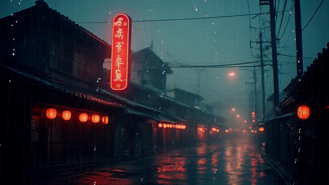 Rain Sounds in Old Tokyo | Vintage Japanese Lofi