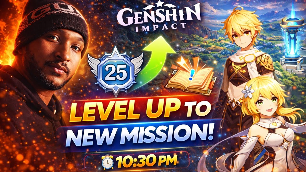 Level 25 Grind Begins 💪 New Mission Ka Time Aa Gaya! | Genshin Impact Live