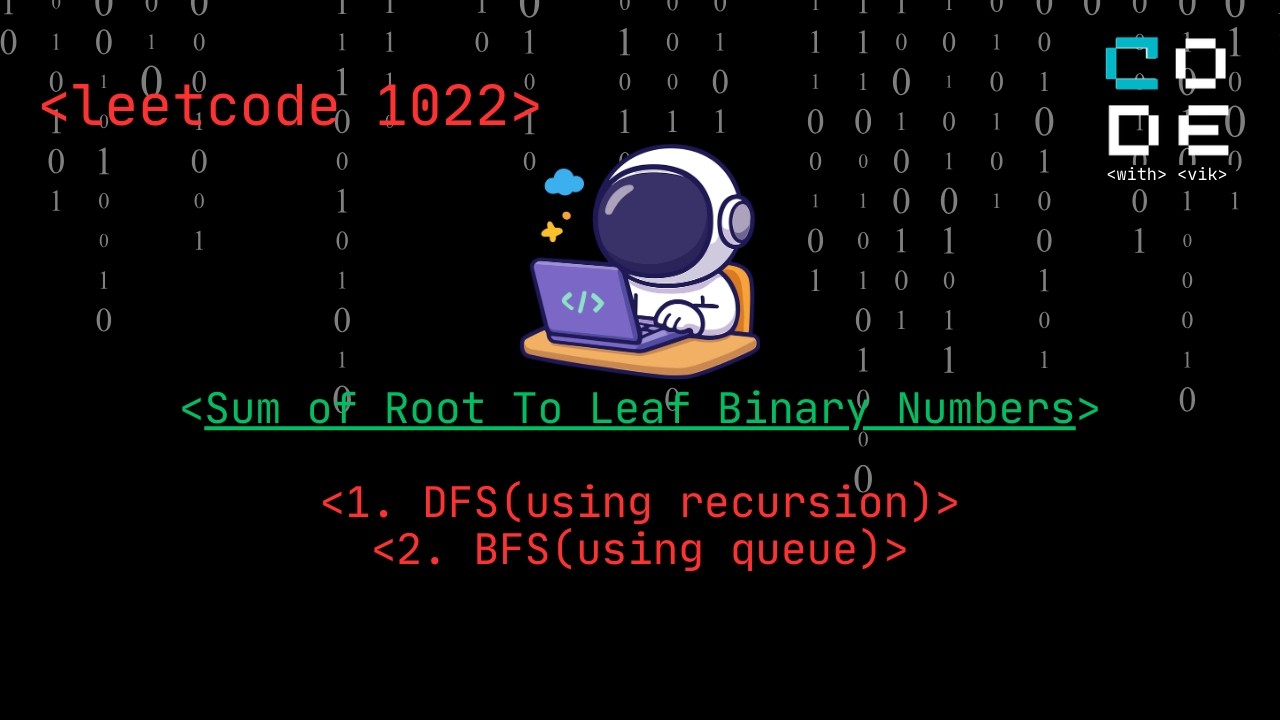 leetcode 1022 | Sum of Root To Leaf Binary Numbers | DFS | BFS | Recursion | Queue | Leetcode POTD
