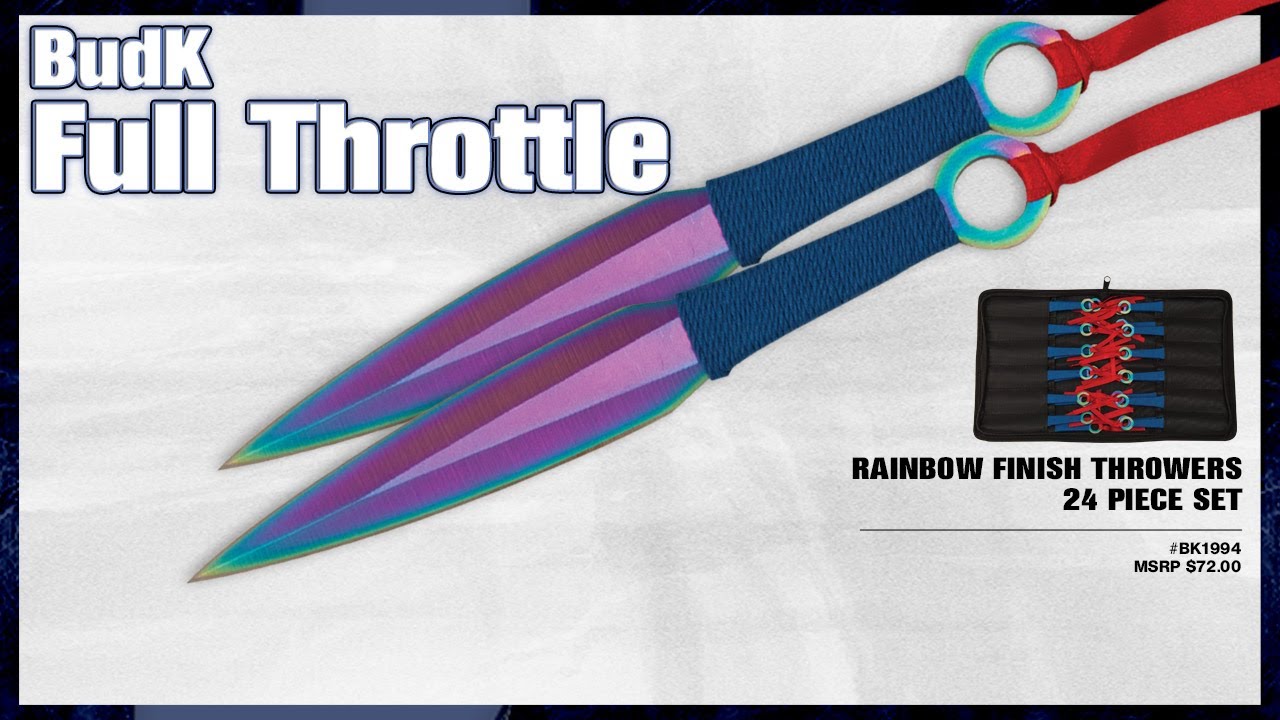 Rainbow Finish Throwers 24 Piece Set