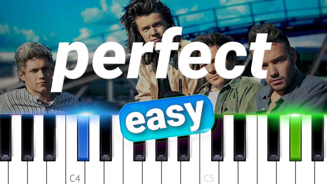 One Direction - Perfect  | 100% EASY PIANO TUTORIAL
