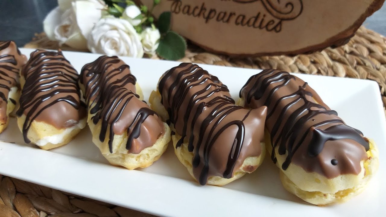 Eclairs Rezept mit Vanillecreme ♥ P&S Backparadies