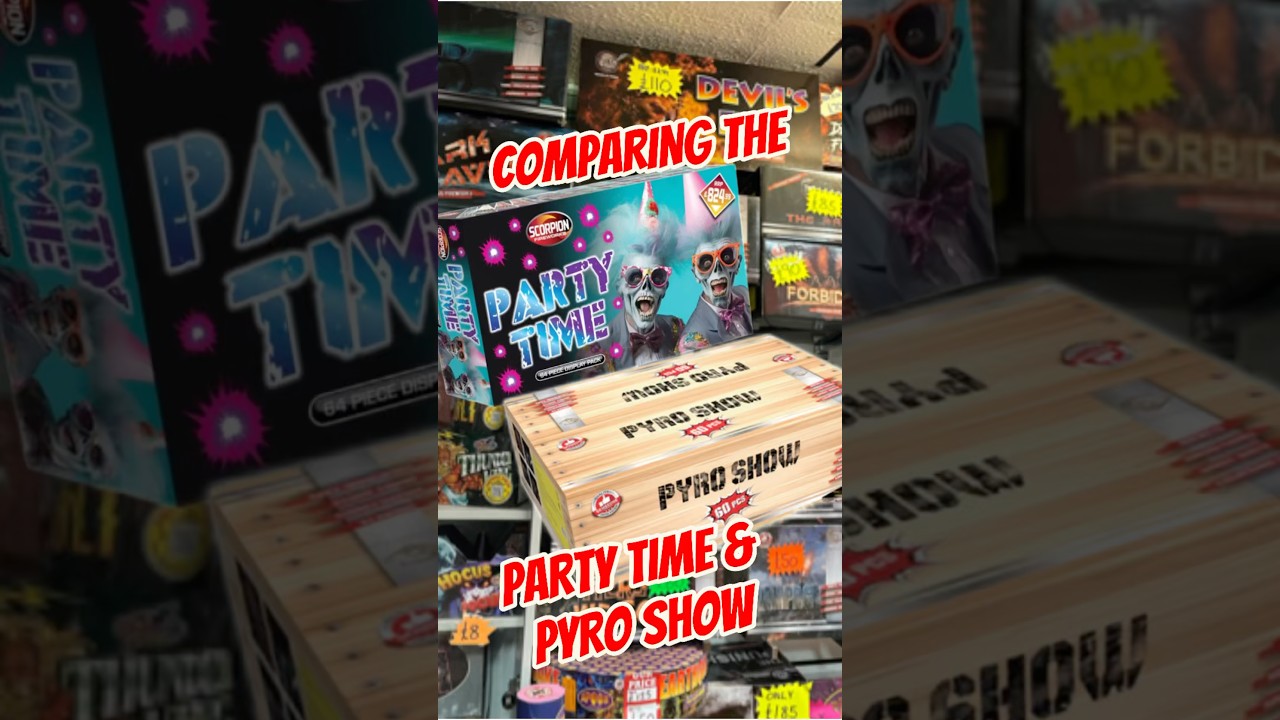 Comparing - Party Time & Pyro Show | #firework Crates #fireworks