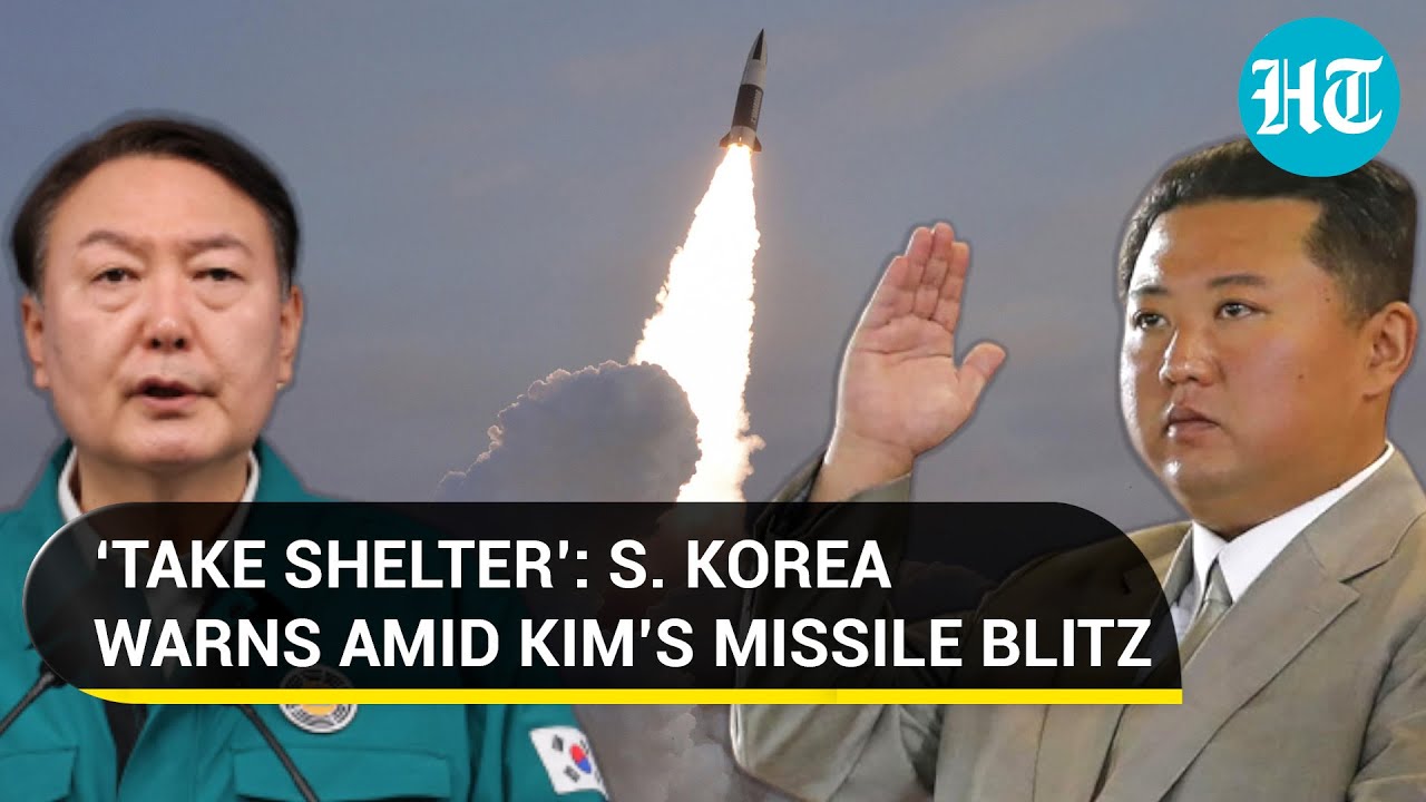 'Evacuate': South Korea warns after North fires 10 missiles as Kim Jong fumes over U.S drills