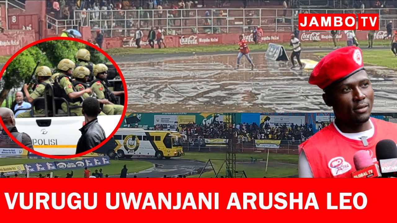 VURUGU MECHI YA TRA VS SIMBA ARUSHA,MABOMU YA MACHOZI YAPIGWA /MASHABIKI WADAI VIINGILIO VYAO