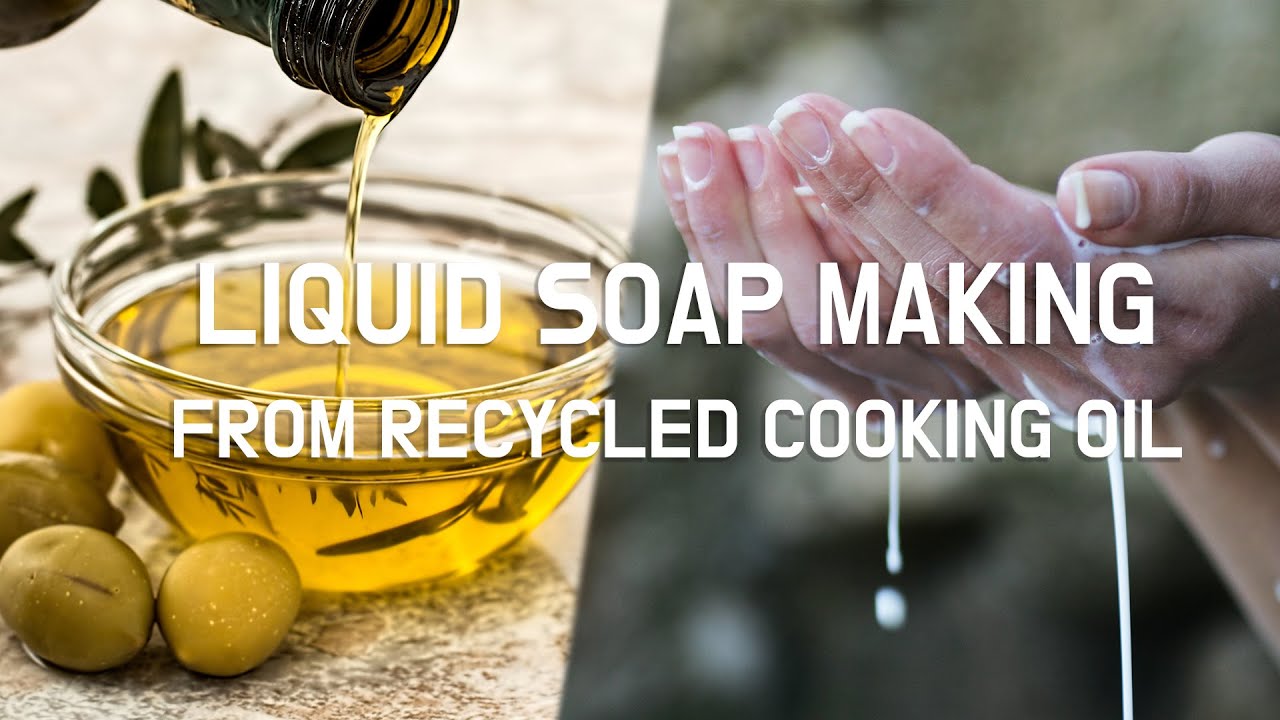 Liquid soap making from Recycled Cooking Oil │ 폐 식용유로 물비누 만들기