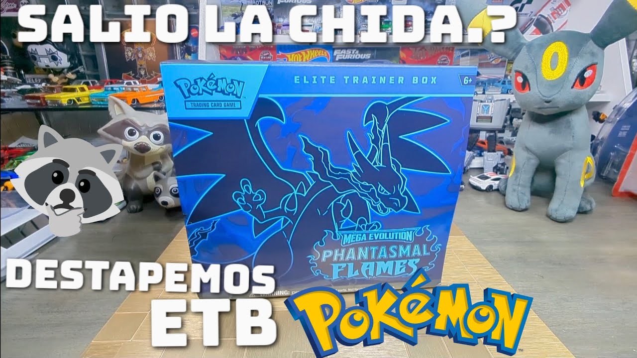 Abri ETB pokemon 🔥phantasmal Flames 🔥 Que salio 🤔🦝👍🏼