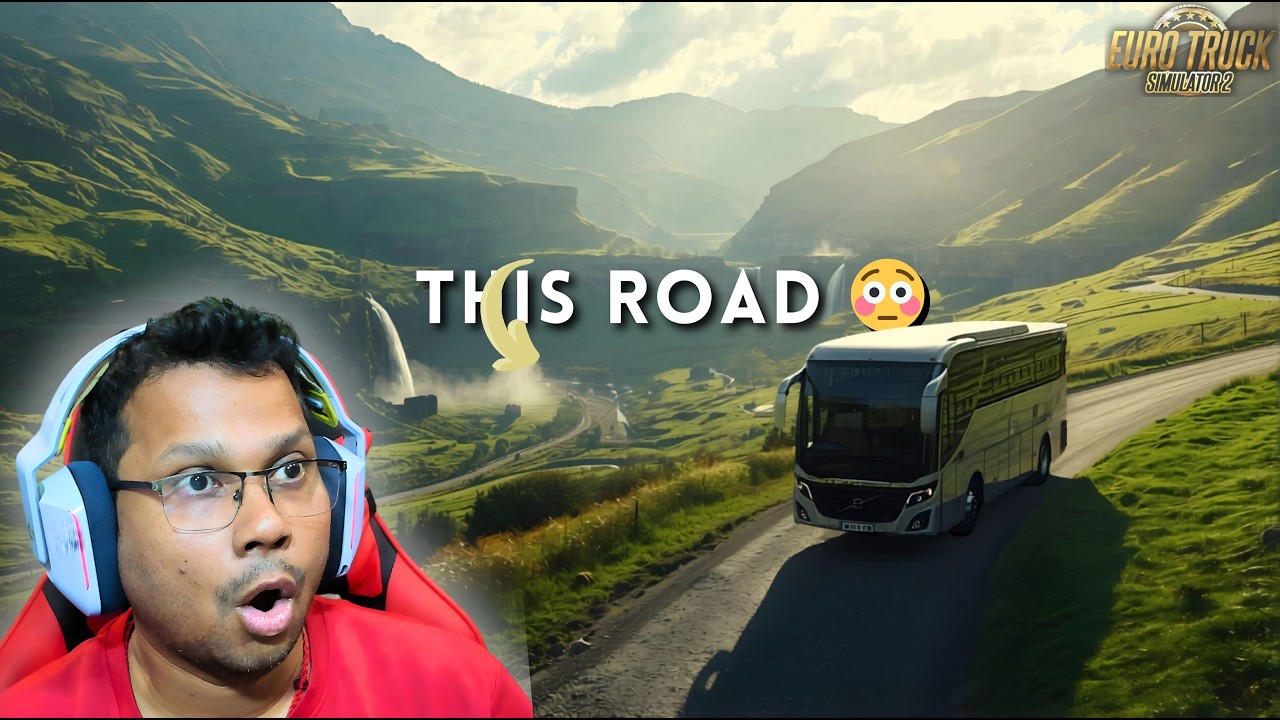 You Won’t Believe This Road 😳 ETS2 Bus Drive | Volvo 9700  #est2 #shortsfeed #youtubeshorts