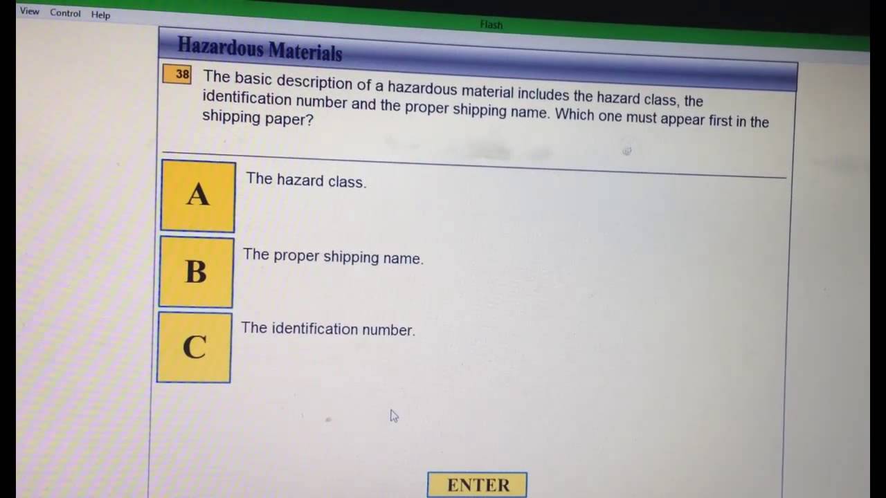Hazmat test  by  egide