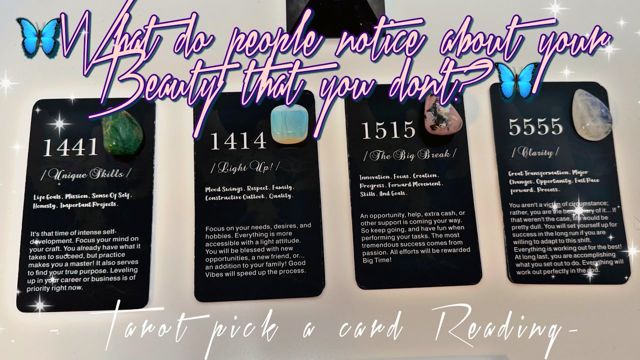 ✨🦋🤔WHAT DO PEOPLE NOTICE ABOUT **YOUR BEAUTY** THAT YOU DON’T - TAROT PICK A CARD READING✨🦋🤔