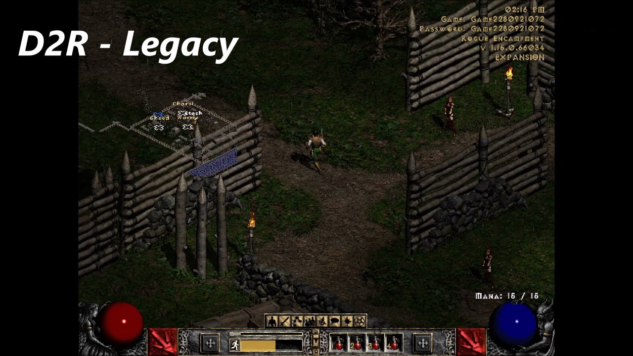 Diablo 2 Resurrected Legacy Graphics vs Original Game