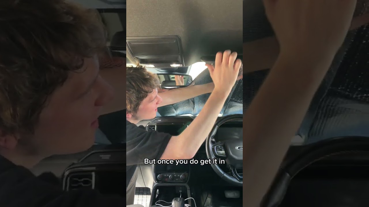 Testing some car sunshades on a scorching hot 40 degrees day ☀️🚗 Which would you choose?!