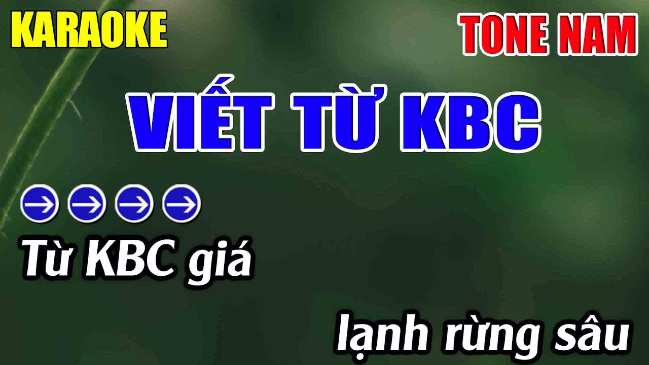 Viết Từ KBC Karaoke Tone Nam Karaoke Lâm Nhạc Sống 2026 - Beat Mới