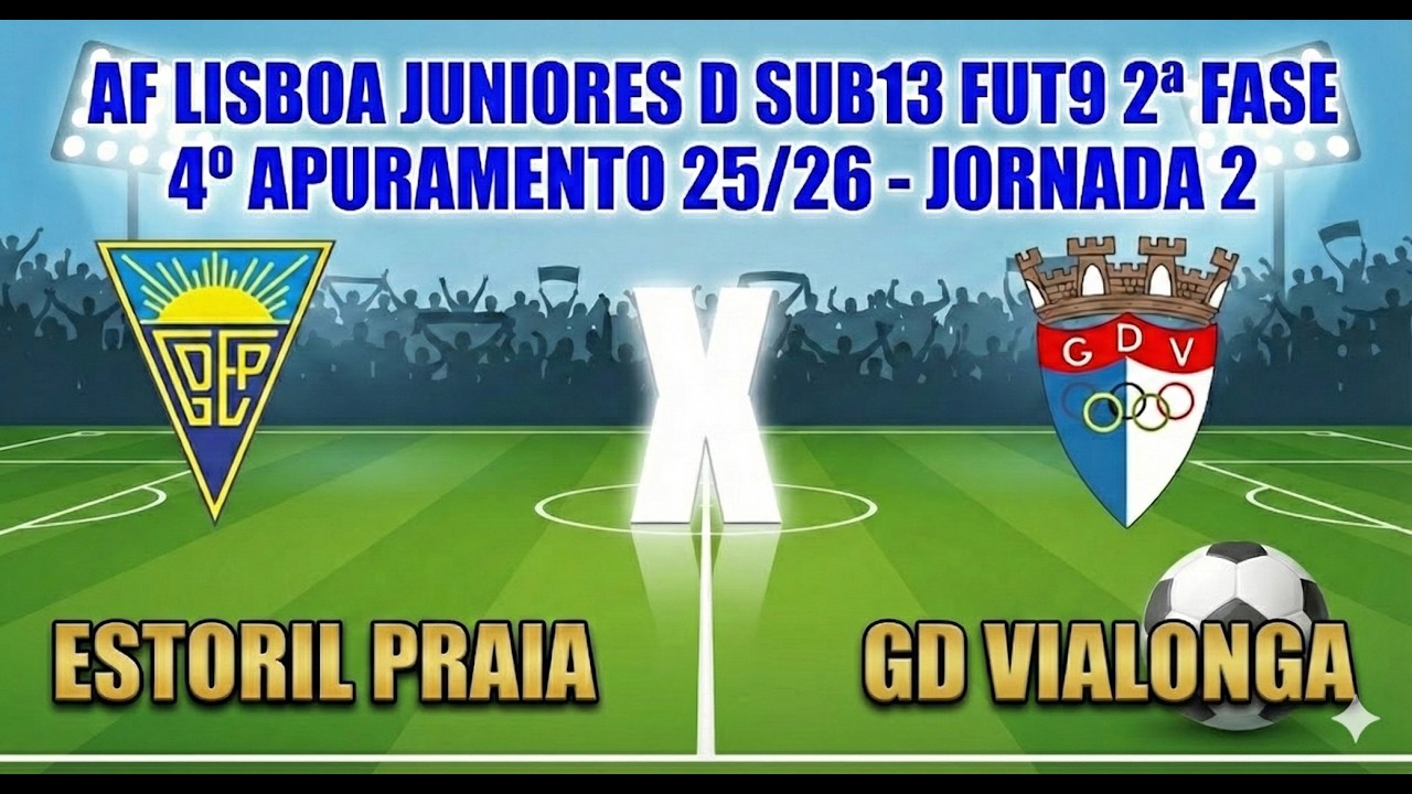 AF Lisboa Juniores D Sub13 Fut9 2ª Fase-4ºApuramento 25/26 - Jornada 2