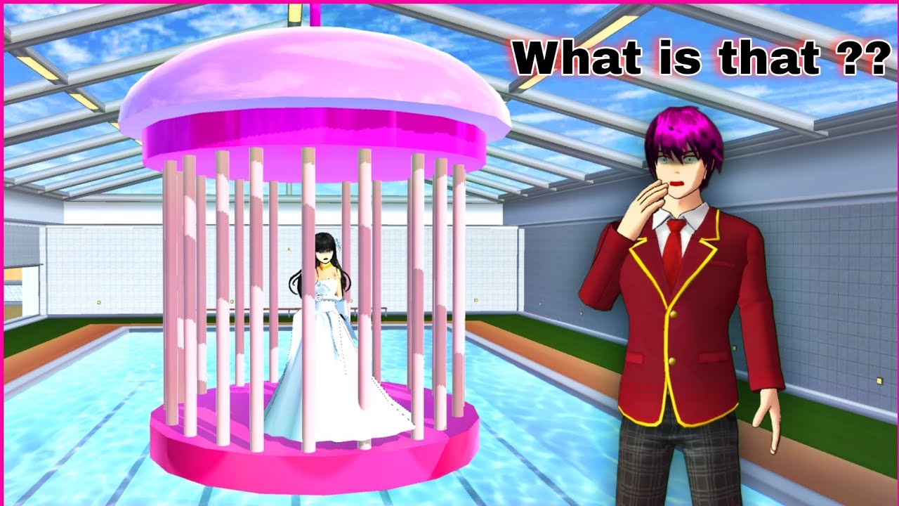 What is This Pink Cage PROPS in the Pool ? In Sakura School Simulator