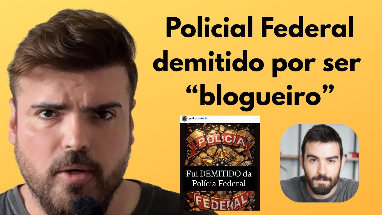 Pedro Cooke foi demitido da Polícia Federal (e tem gente TIRANDO SARRO da cara dele).
