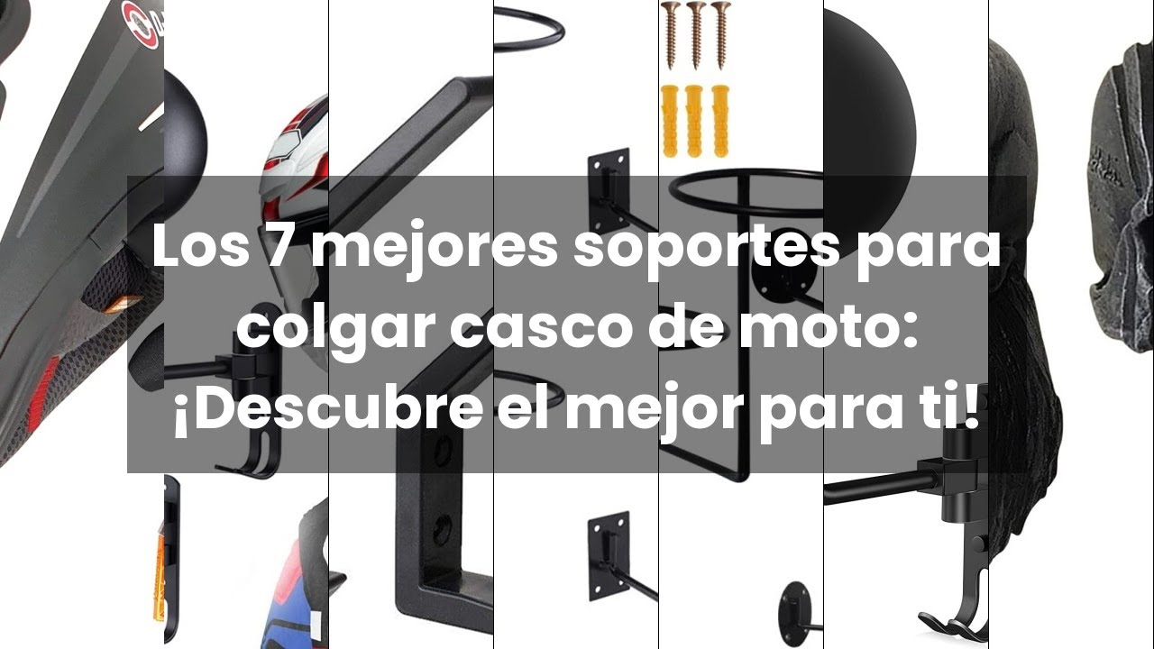 Los 7 mejores soportes para colgar casco de moto: ¡Descubre el mejor para ti!