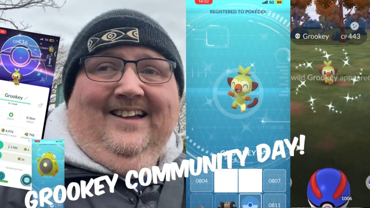 NEW SHINY! GROOKEY COMMUNITY DAY IN POKEMON GO