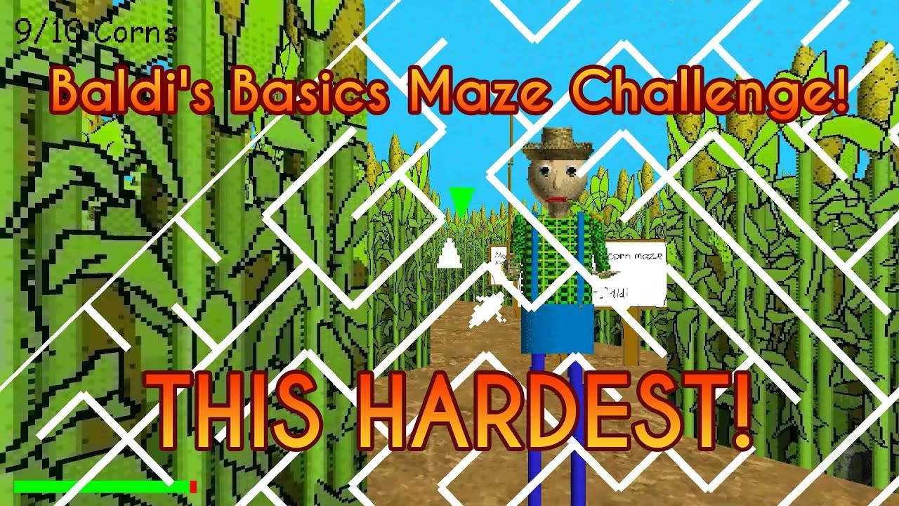 This Hardest! | Baldi's Basics Maze Challenge!
