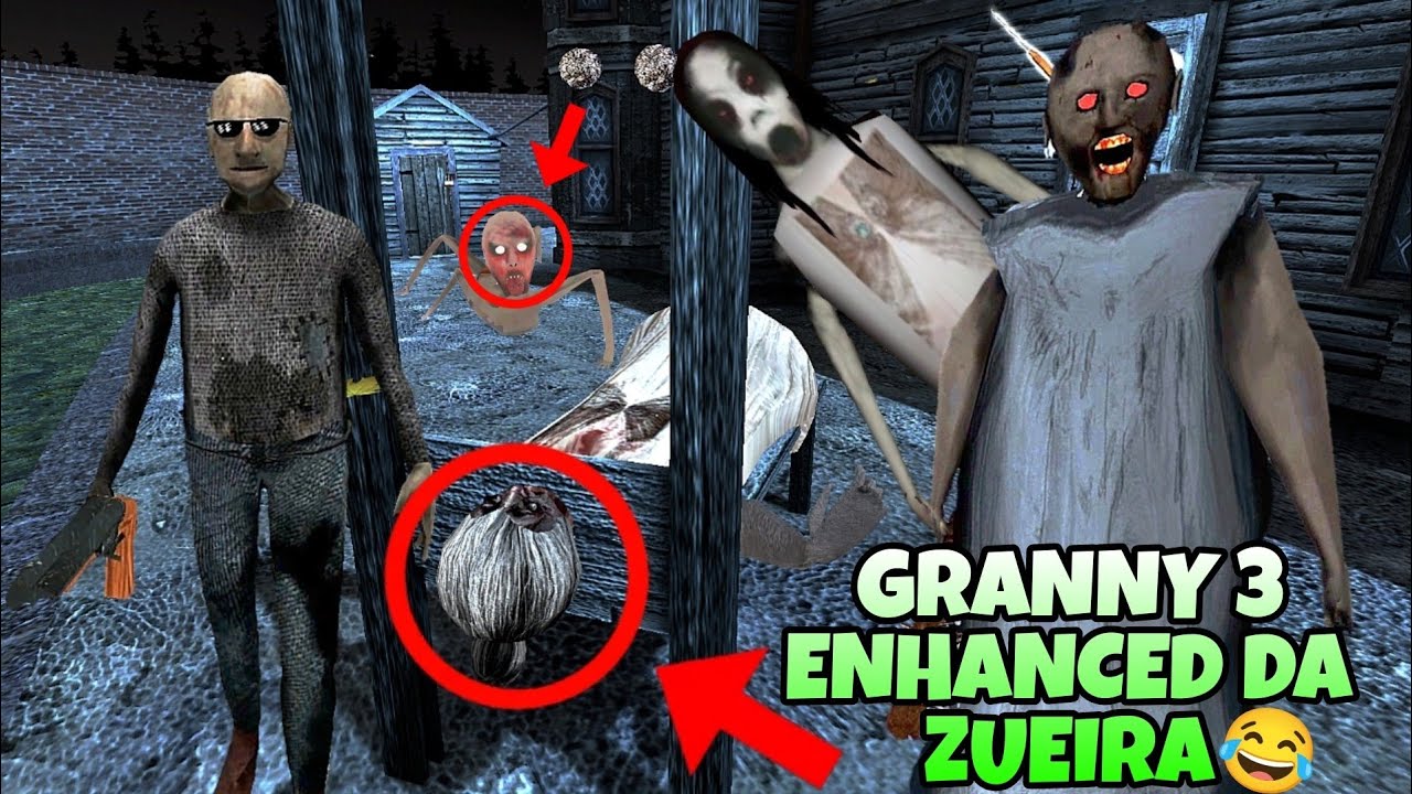 Me Vinguei da Granny e Explodi a Casa Dela com o Tanque de Guerra em Granny 3 Enhanced 😂