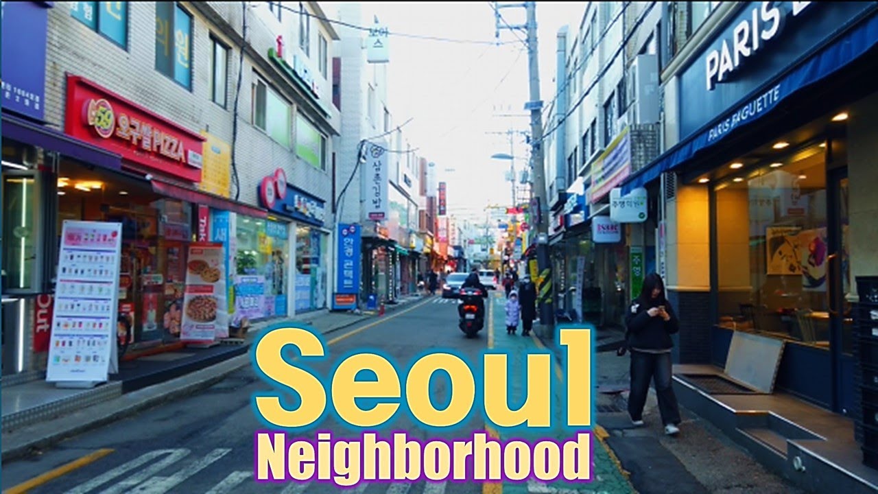 Seoul, Korea - Walking Tour of Neighborhood - 4K - Deungchon 2-dong [Gangseo-gu 3] 11(3)-9