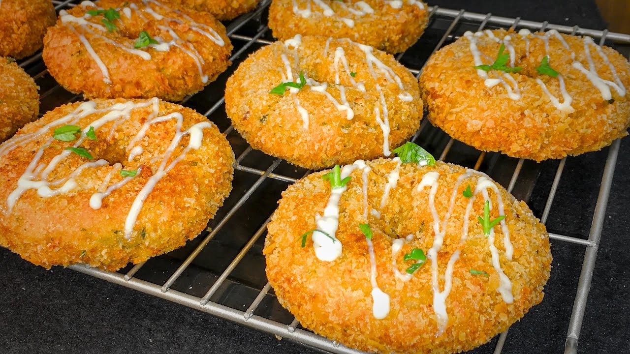 Pan Fried Crispy Potato Donuts by Delicious Cuisines