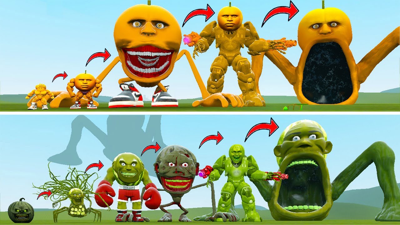 NEW EVOLUTIONARY VARIETIES OF MONSTER KING ODINDINDUN VS MONSTER KING LINGANG MELON IN GARRY'S MOD !