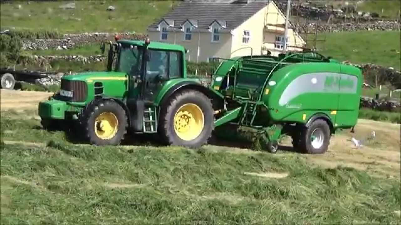 Paudi Quinns john deere 6930 and Mchale fusion baling grass