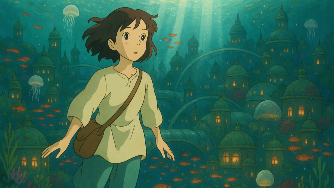 Japanese Zen music. Ideal music for studying. Studio Ghibli style.