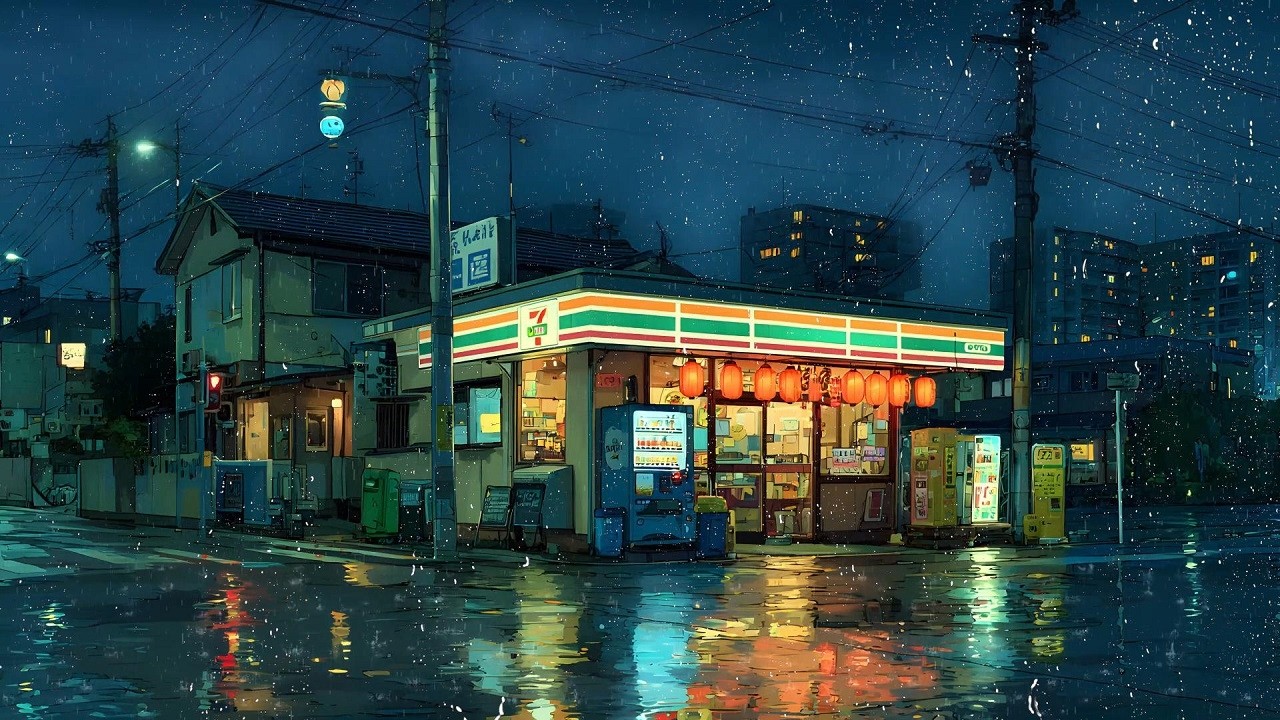 Tokyo After Midnight 🌙 Lofi Sleep with Rain For Sleep, Relaxation & Fokus