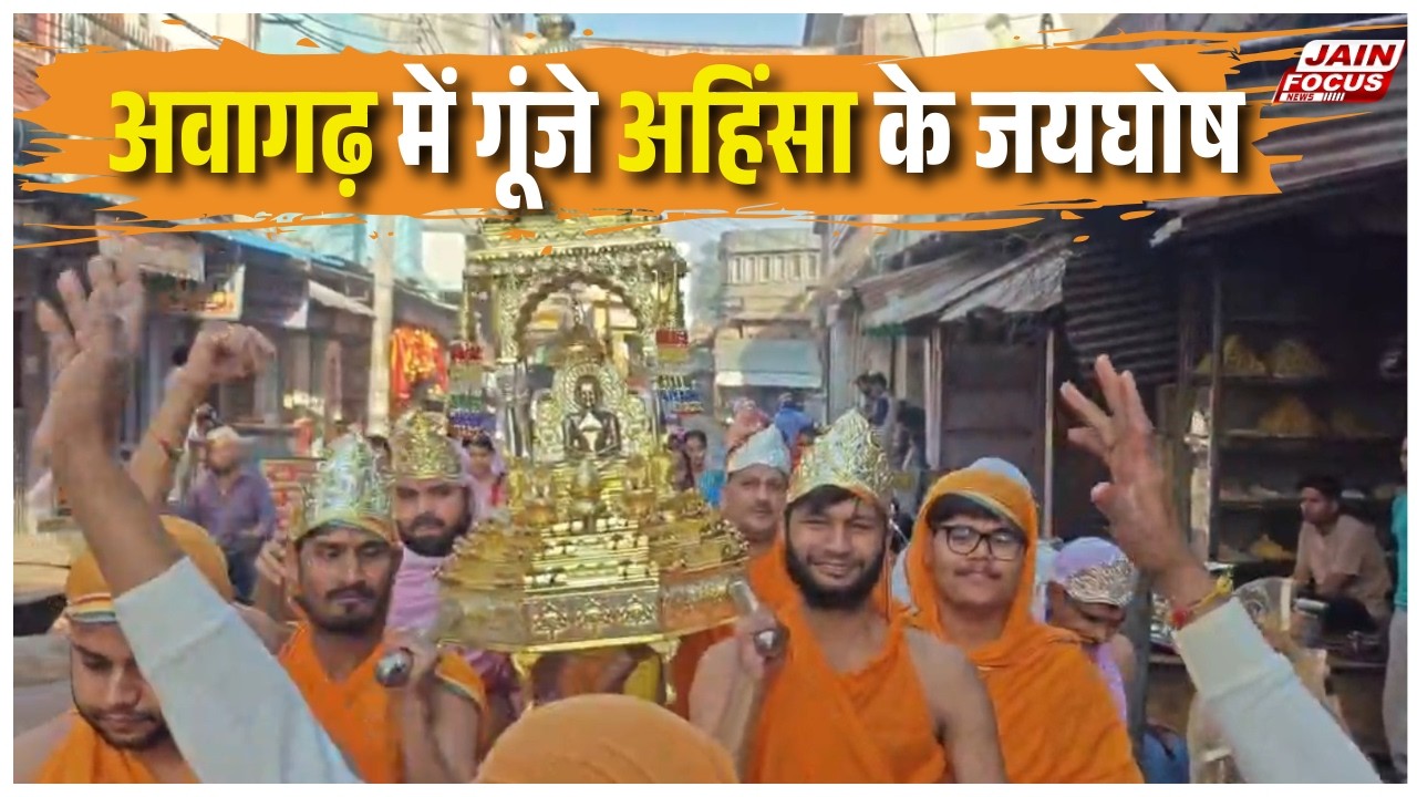 Awagarh : अवागढ़ में गूंजे अहिंसा के जयघोष | Janmkalyanak | Jain Focus