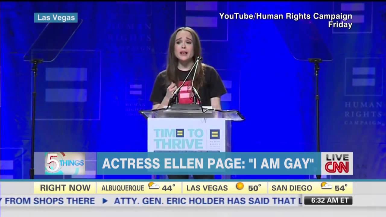 Ellen Page explains why she's coming out