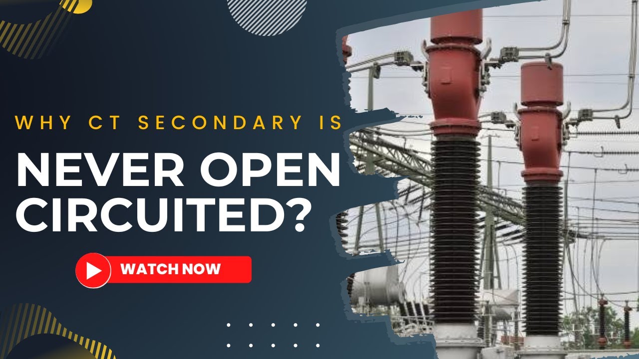 Why CT secondary should not kept Open Circuited? #interviewquestions #electricalengineering