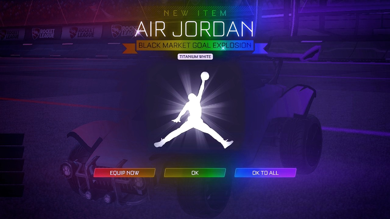 PLAYING ROCKET LEAGUE WITH THE *NEW* AIR JORDAN GOAL EXPLOSION!