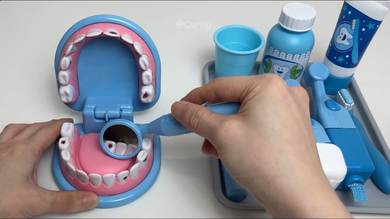 Toy ASMR 💜 Melissa & Doug Dentist play set l Satisfying unboxing, Review toys