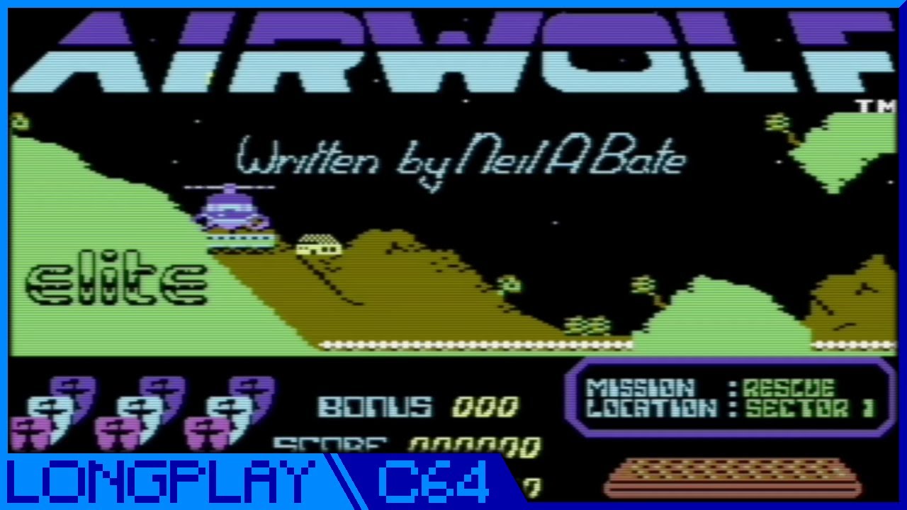 [C64] Airwolf - Longplay